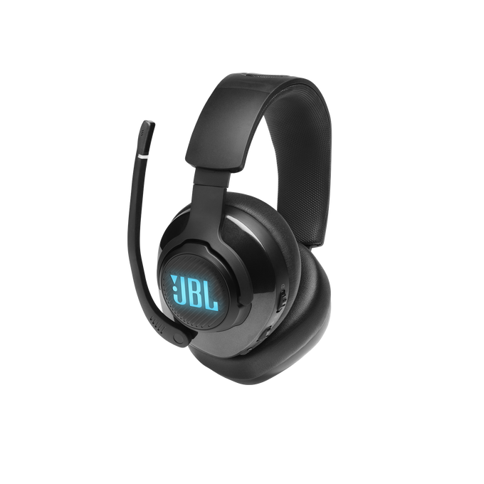 JBL Quantum 400 - Black - USB over-ear PC gaming headset with game-chat dial - Detailshot 2 image number null
